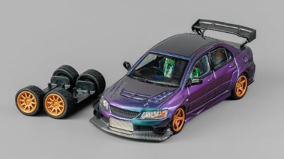 CM・MODEL(CMモデル)  1/64 Mitsubishi ランサー エボリューション IX Widebody カメレオン