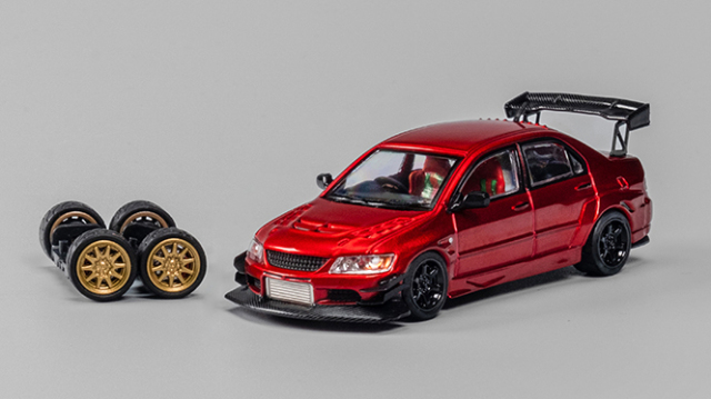CM・MODEL(CMモデル)  1/64 Mitsubishi ランサー エボリューション IX レッドメタリック