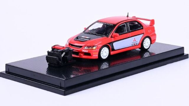 CM・MODEL(CMモデル) 1/64 ランサーエボリューション IX レッド／ブラック
