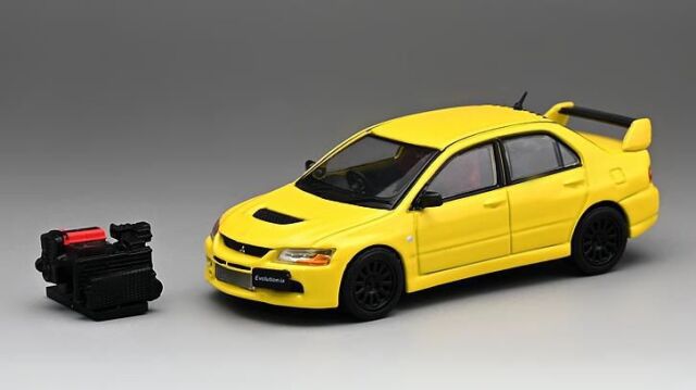 CM・MODEL(CMモデル)  1/64 Mitsubishi ランサー エボリューション IX イエロー