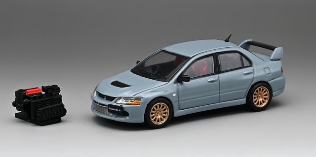 CM・MODEL(CMモデル)  1/64 Mitsubishi ランサー エボリューション IX グレー