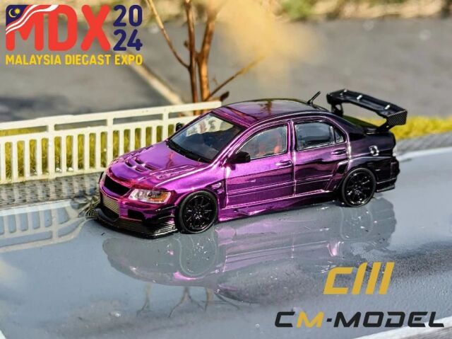 【お1人様1個まで】CM・MODEL(CMモデル)  1/64 Mitsubishi ランサー エボリューション IX パープルクロームグラデーション Malaysia Diecast Expo 2024 イベント限定モデル