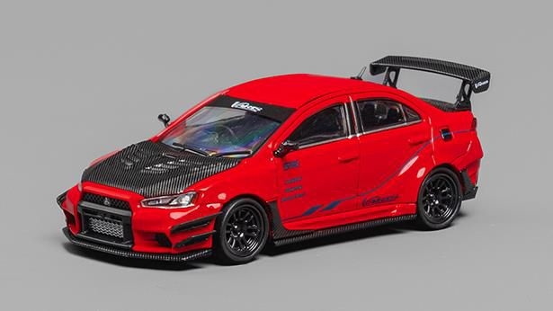 CM・MODEL(CMモデル)  1/64 Mitsubishi ランサー エボリューション X Varis レッド