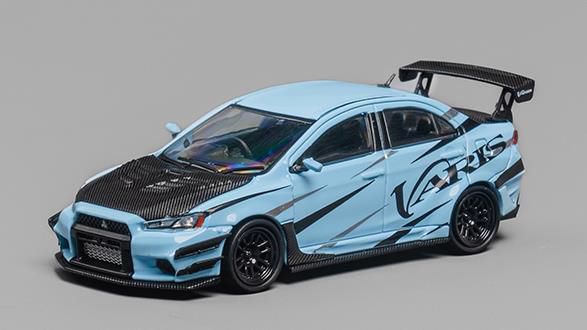 CM・MODEL(CMモデル)  1/64 Mitsubishi ランサー エボリューションX Varis ブルー