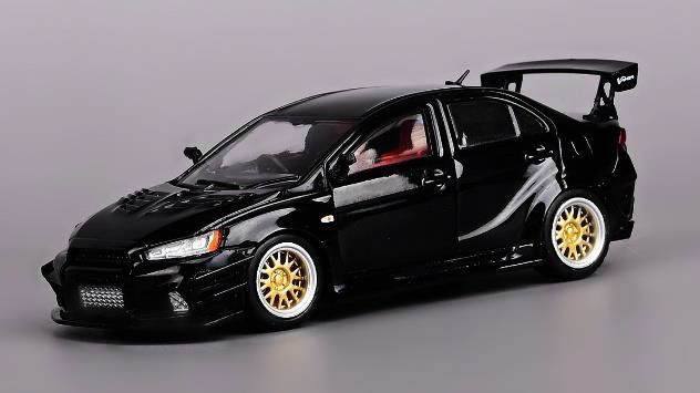 CM・MODEL(CMモデル)  1/64 三菱 ランサー エボリューション X Varis CZ4A Widebody Ver.2 ブラック