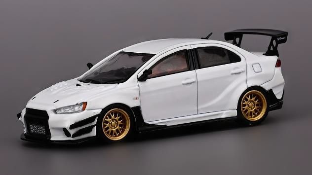 CM・MODEL(CMモデル)  1/64 三菱 ランサー エボリューション X Varis CZ4A Widebody Ver.2 ホワイト