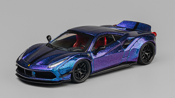 CM・MODEL(CMモデル) 1/64 (ダイキャスト製) LB-WORKS 488 Widebody カメレオン