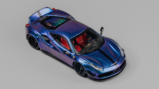 CMモデル LB★WORKS 488 レッド 1/64 ミニカー CMモデル 1/64 LB-WORKS 488 ワイドボディ レッドメタリック