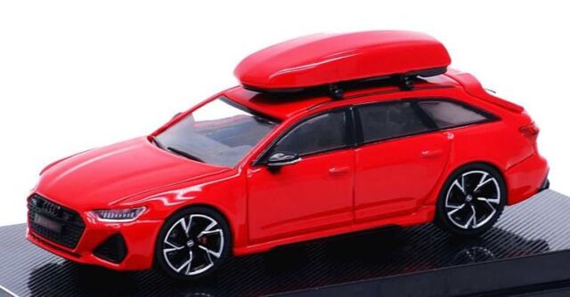 CM・MODEL(CMモデル) 1/64 アウディ RS 6 アバント タンゴレッド w/ルーフボックス