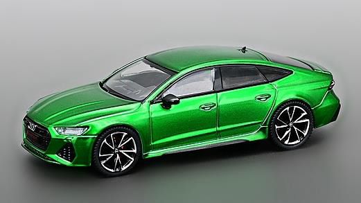 CM・MODEL(CMモデル)  1/64 Audi RS7 sportback メタリックグリーン