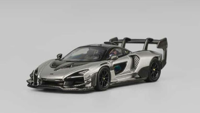 [予約]CM・MODEL(CMモデル) 1/64 (ダイキャスト製) Mclaren Senna GTR メタリックシルバーグレー