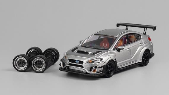 CM・MODEL(CMモデル)  1/64 Subaru Varis Widebody STI シルバー