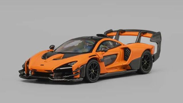 CM・MODEL(CMモデル) 1/64 (ダイキャスト製) Mclaren Senna GTR パパイアオレンジ