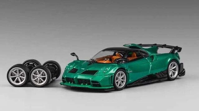 CM・MODEL(CMモデル) 1/64 (ダイキャスト製) Pagani イモラ メタリックエメラルドグリーン