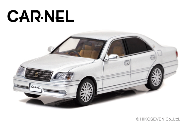 CAR-NEL (カーネル) 1/43 トヨタ クラウン ロイヤルサルーンG (JZS175) 2001 シルバーメタリック ※限定300台