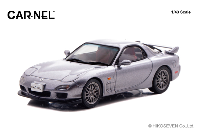 CAR-NEL(カーネル) 1/43 (ダイキャスト製) マツダ RX-7 Spirit R Type A (FD3S) 2002 Titanium Gray Metallic *Limited 300pcs