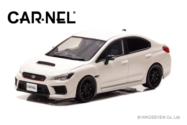 CAR-NEL (カーネル) 1/43 スバル WRX STI Type RA-R (VAB) 2018 Crystal White Pearl ※限定300台