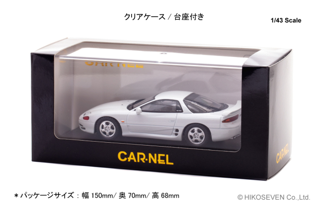 希少 CAR-NEL 三菱 GTO Twin Turbo 1/43 美品 白 CAR-NEL (カーネル) 1/43 (ダイキャスト製) 三菱 GTO Twin Turbo