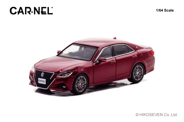 CAR-NEL (カーネル) 1/64 (ダイキャスト製) トヨタ クラウン アスリート S Japan Color Selection package 2015 紅 Rich Red Crystal Shine Glass Flake ※限定499台