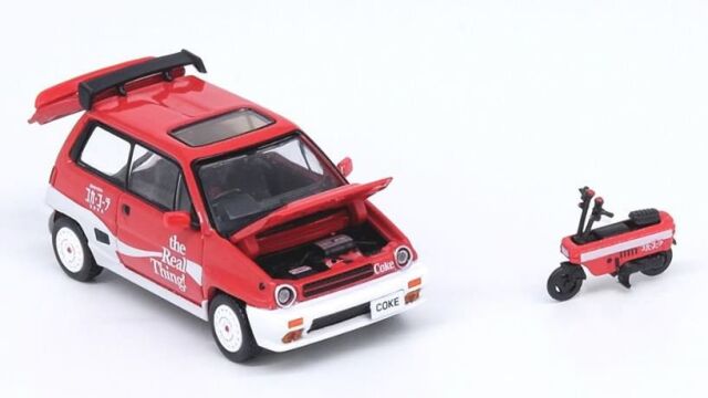 INNO Models(イノモデル) 1/64 Honda シティ ターボII "Coca-Cola" Motocompo付属