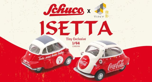 Schuco x Tiny 1/64 イセッタ "Coca-Cola"