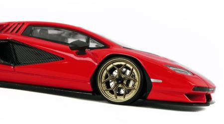 D MODEL 1/64 Lamborghini カウンタック (LPI 800-4) レッド