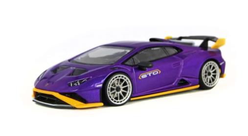 D MODEL 1/64 (ダイキャスト製) Lamborghini ウラカンSTO パープル