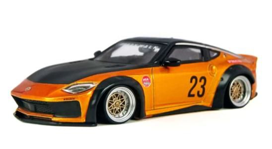 D MODEL 1/64 (ダイキャスト製) Nissan Z LB★NATION WORKS オレンジ