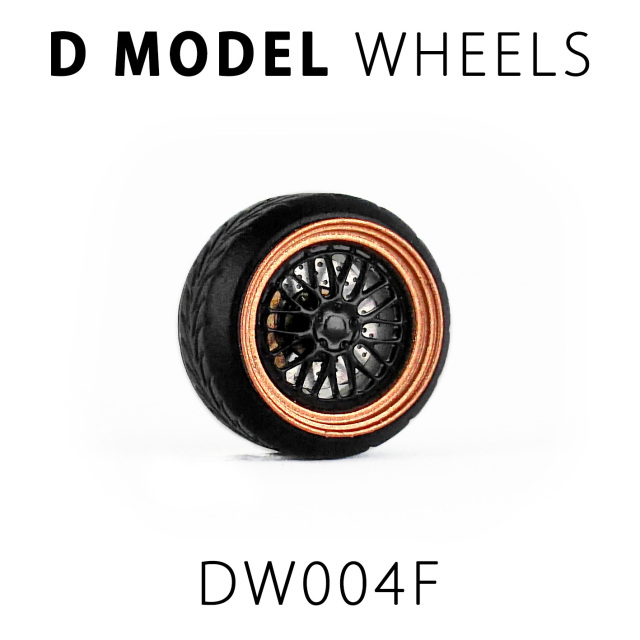 D MODEL 1/64用 ドレスアップパーツシリーズ Wheels No.4 (Copper/Black)