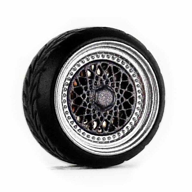 D MODEL 1/64用 ドレスアップパーツシリーズ D Model Wheels No.9 (Siilver/Dark Grey)