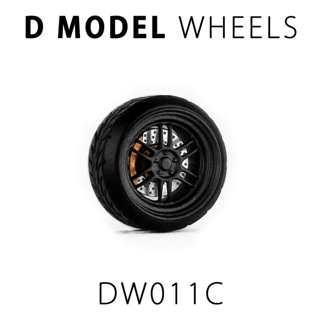 D MODEL 1/64用 ドレスアップパーツシリーズ Wheels No.11 (Black)