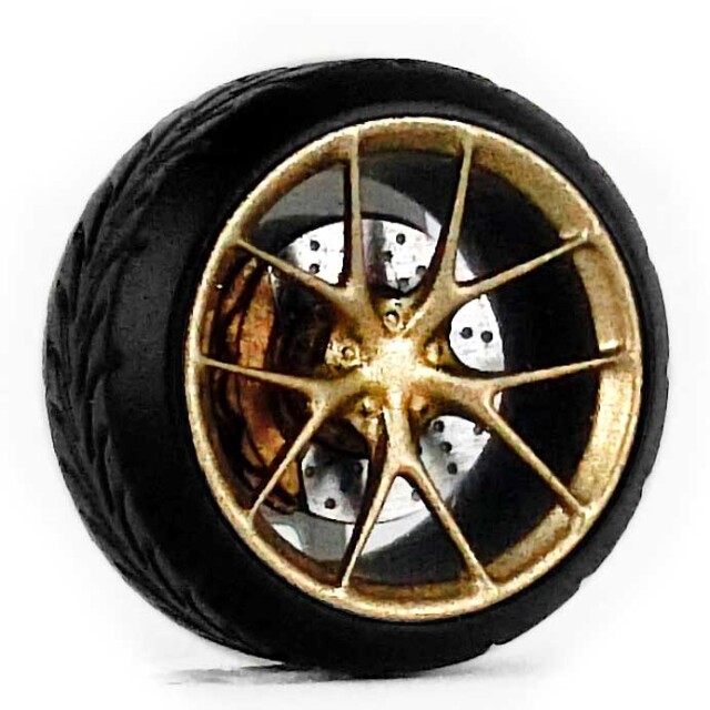 D MODEL 1/64用 ドレスアップパーツシリーズ D Model Wheels No.12 (Gold)