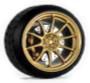 D MODEL 1/64用 ドレスアップパーツシリーズ D Model Wheels No.14 (Gold)