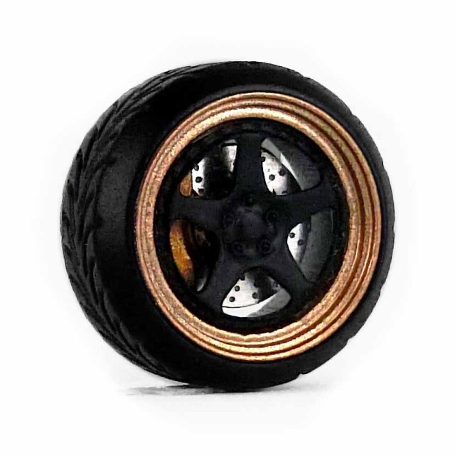 D MODEL 1/64用 ドレスアップパーツシリーズ Wheels No.15 (Copper/Black)