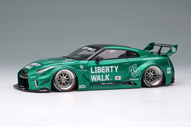 [予約]EIDOLON(アイドロン) 1/18 (レジン製) LBシルエットワークスGT 35GT-RR キャンディグリーン(限定120台)