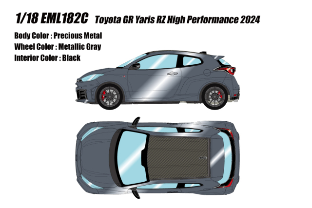 [予約]EIDOLON(アイドロン) 1/18 (レジン製) トヨタGRヤリスRZ ハイパフォーマンス2024 プレシャスメタル