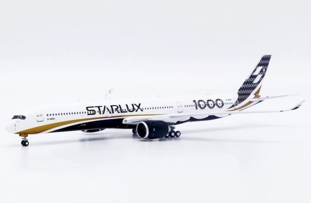 JC WINGS 1/400 (ダイキャスト製) A350-1000XWB Starlux Airlines "Carbon Fiber" B-58551