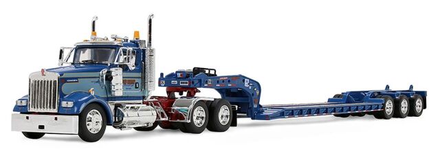 [予約]ファーストギア 1/64 (ダイキャスト製) ケンワースW900L デイキャブ&フォンテーヌ マグニチュード ローボーイトレーラー シド・カンプ社カラー