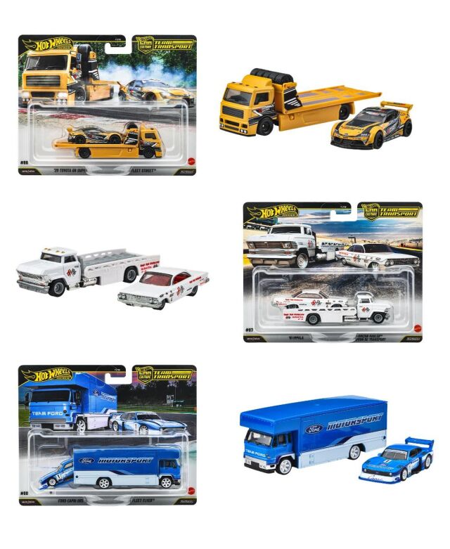 [予約]Hot Wheels  (ダイキャスト製) チームトランスポート アソート