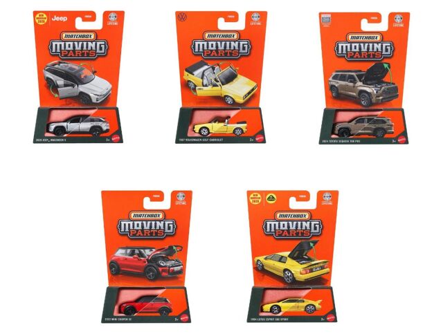 [予約]MATCHBOX 1/64 (ダイキャスト製) ムービングパーツ　アソート