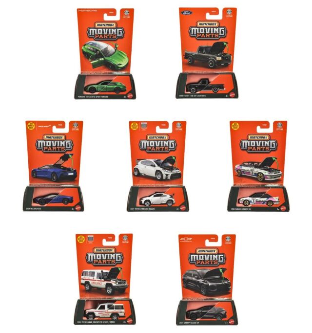 [予約]MATCHBOX 1/64 (ダイキャスト製) ムービングパーツ　アソート