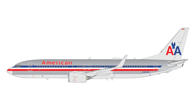 [予約]Gemini Jets 1/100 (ダイキャスト製) 737-800W アメリカン航空 N921NN polished （1/100 scale）