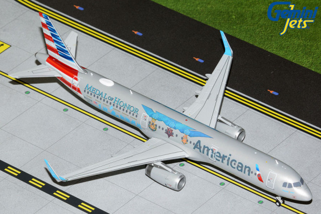 Gemini Jets 1/200 (ダイキャスト製) A321S アメリカン航空 "Flagship Valor"/"Medal of Honor" N167AN