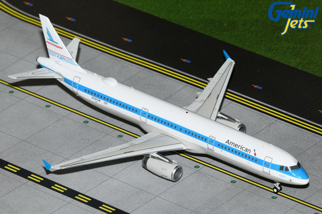 Gemini Jets 1/200 (ダイキャスト製) A321-200 アメリカン航空 "Piedmont" Heritage Livery N581UW