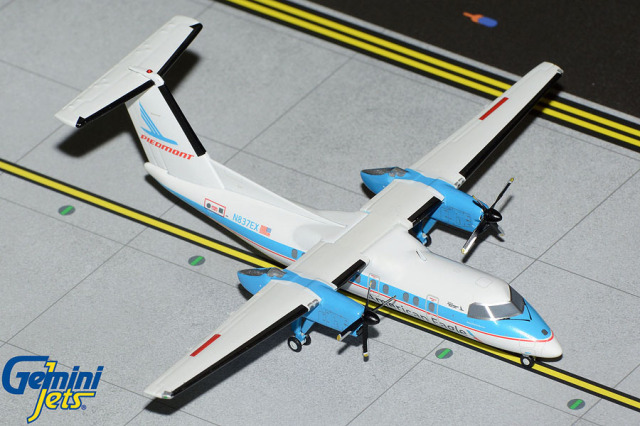 Gemini Jets 1/200 (ダイキャスト製) Dash 8 Q100 アメリカン・イーグル "Piedmont Airlines retro livery" N837EX