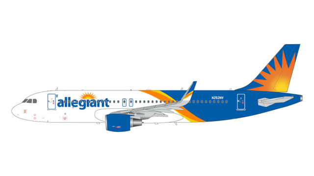 [予約]Gemini Jets 1/200 (ダイキャスト製) A320-200 アレジアント航空 N252NV [MS]