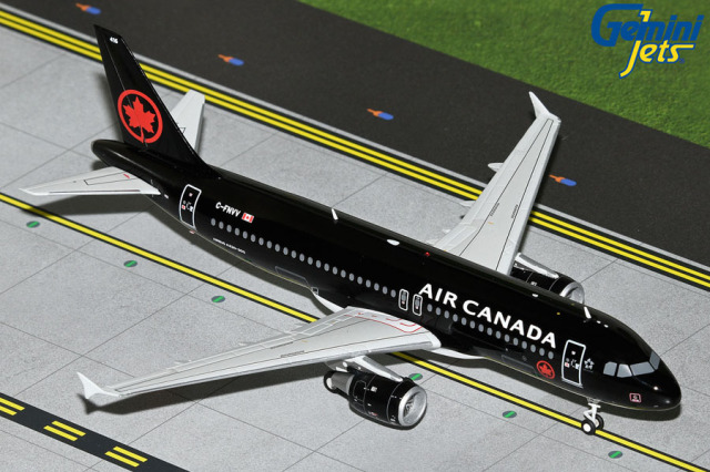 Gemini Jets 1/200 (ダイキャスト製) A320-200 エア・カナダ ジェッツ C-FNVV black color scheme