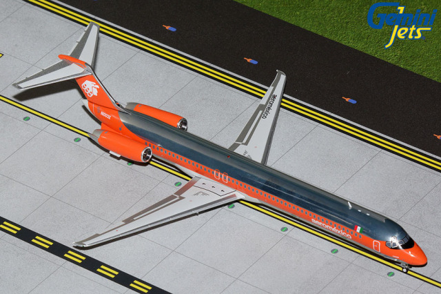 Gemini Jets 1/200 (ダイキャスト製) MD-82 アエロメヒコ航空 N1003X polished／orange cheatline