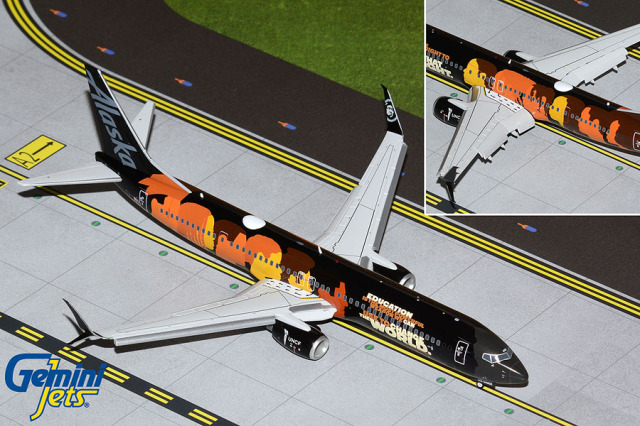 アラスカダイキャスト 1/200 飛行機模型 Gemini 1/200 B737-900ER
