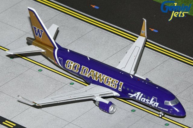Gemini Jets 1/200 (ダイキャスト製) E175LR アラスカ航空/ホライゾン航空 Univ. of Washington "Go Dawgs" N662QX